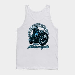 Never underestimate an old man,with a motorcycle, motorbike lover, biker grandpa Tank Top